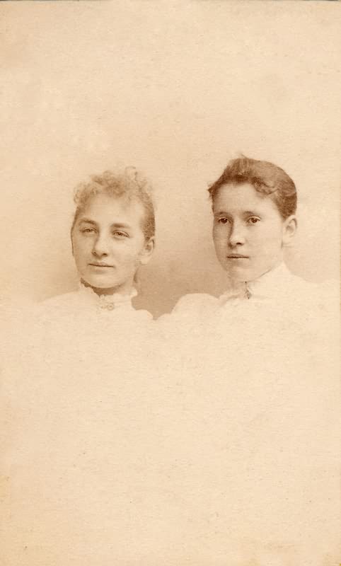 Luise Mangels und Alma Behnke, Lausanne, Weihnacht 1894